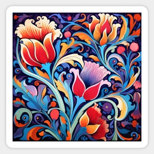 Ottoman Splendor Unveiled: Tiles, Ceramics, and Vibrant Artistry Sticker